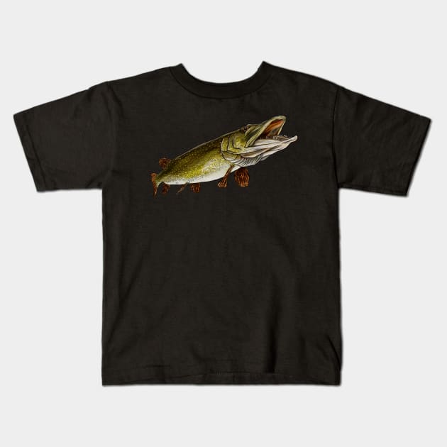 Pike Kids T-Shirt by Sandarmi